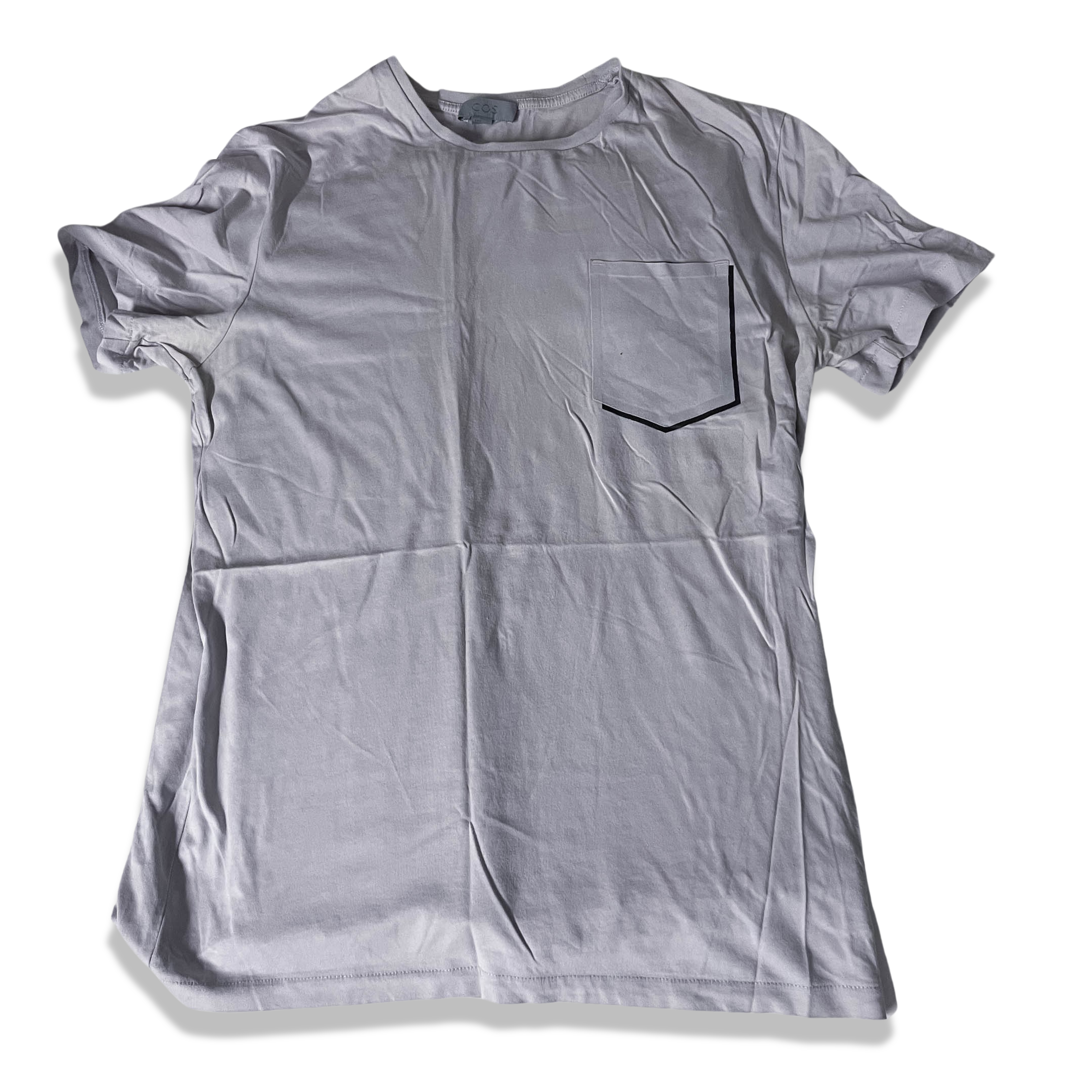 Vintage COS grey small mens short sleeve tees with front chest pocket