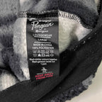 Men's Penguin Original large black & white plaid hooded sweatshirt | SKU 3687