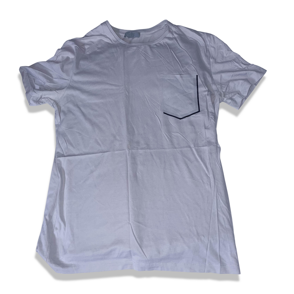 Vintage COS grey small mens short sleeve tees with front chest pocket