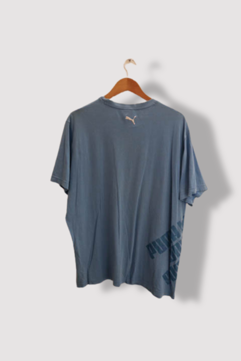 Vintage Puma Mens Graphics blue tees XL