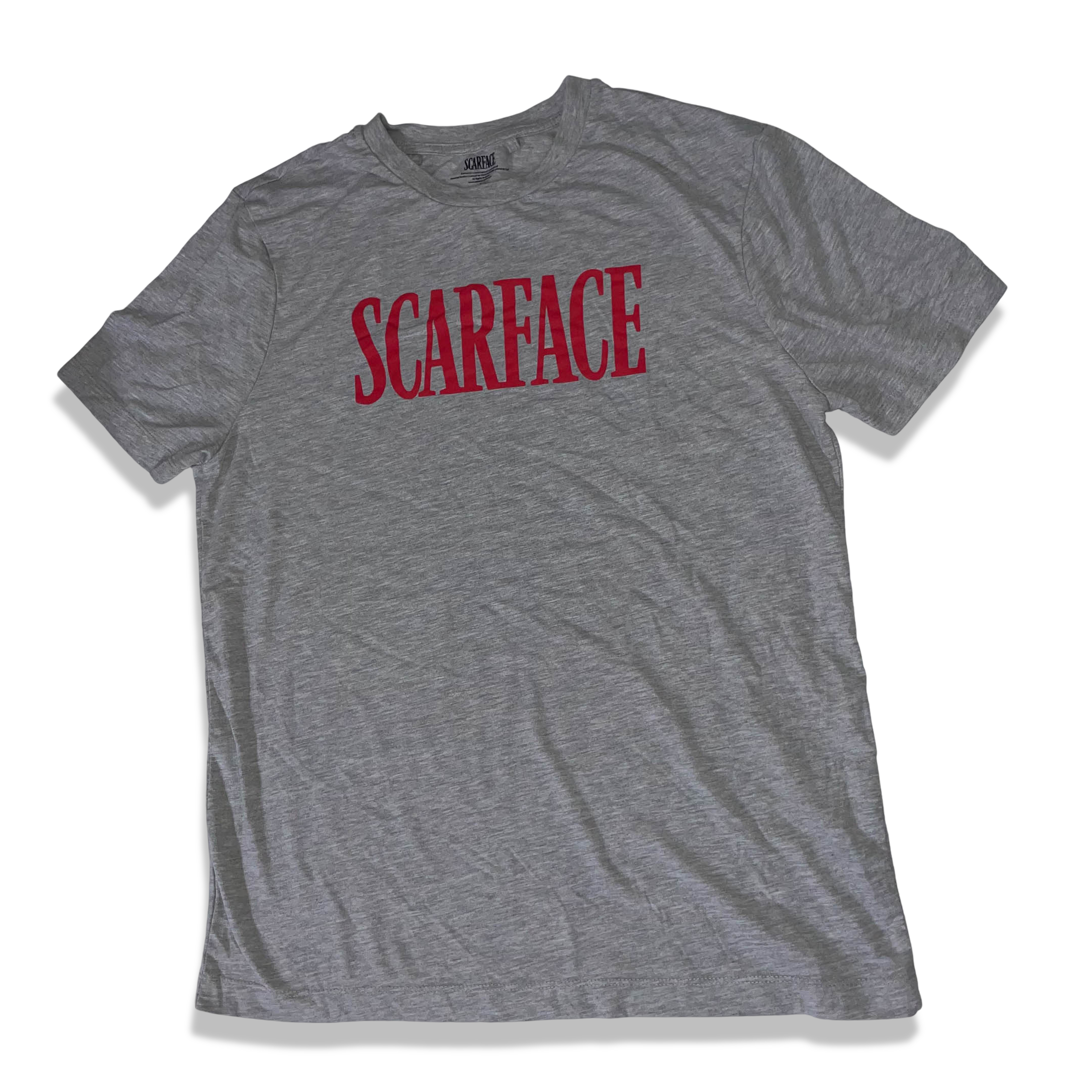 Vintage Men's Scarface grey large short sleeve tshirt | L 27 W 19| L |SKU 3688