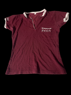 Vintage Incos burgundy 3 button up small tees