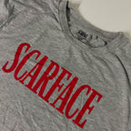 Vintage Men's Scarface grey large short sleeve tshirt | L 27 W 19| L |SKU 3688