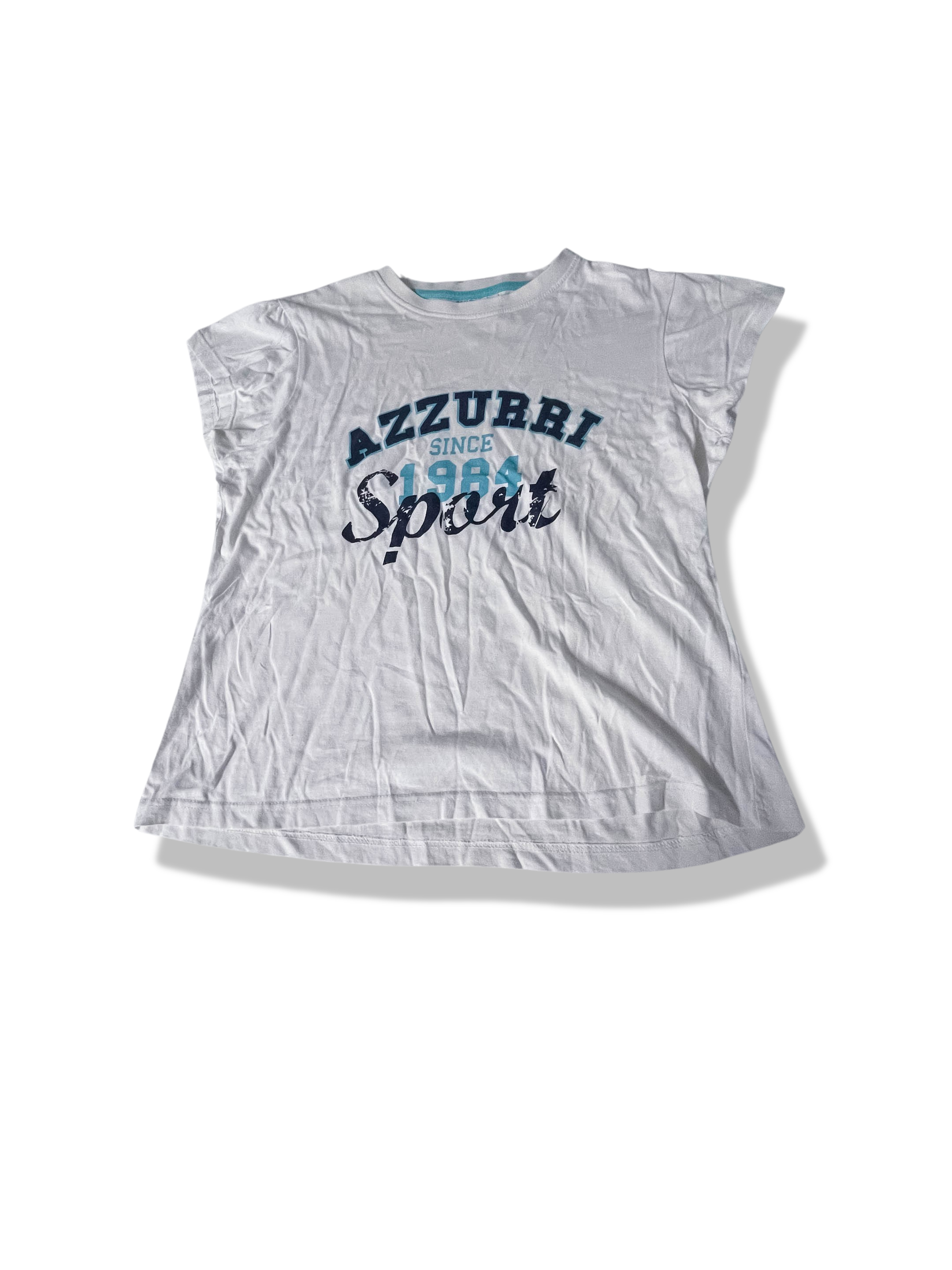 Vintage white womens Azzuri sport large tees