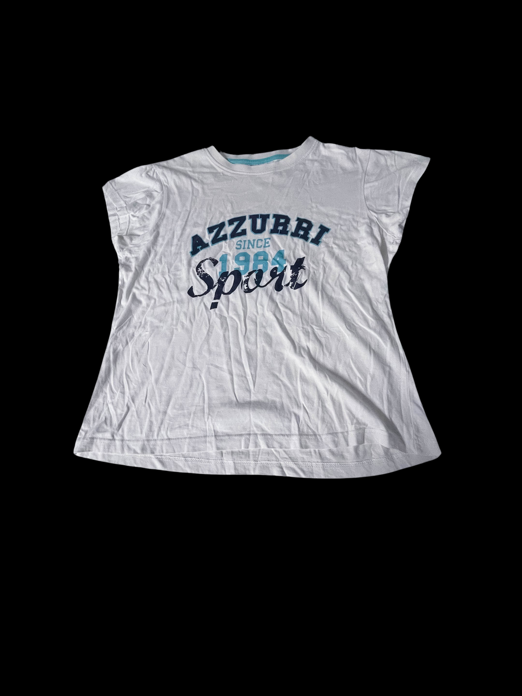 Vintage white womens Azzuri sport large tees