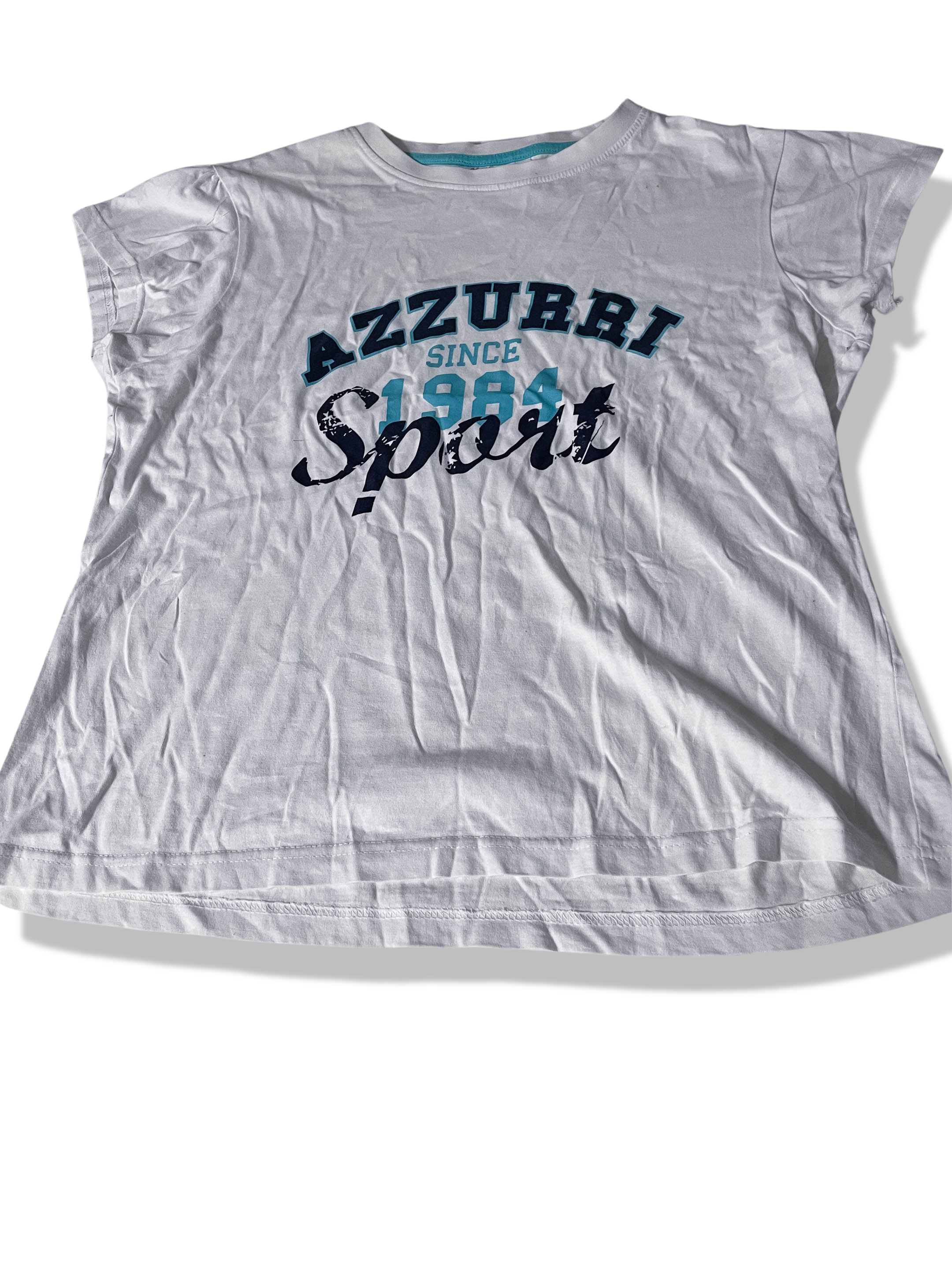 Vintage white womens Azzuri sport large tees