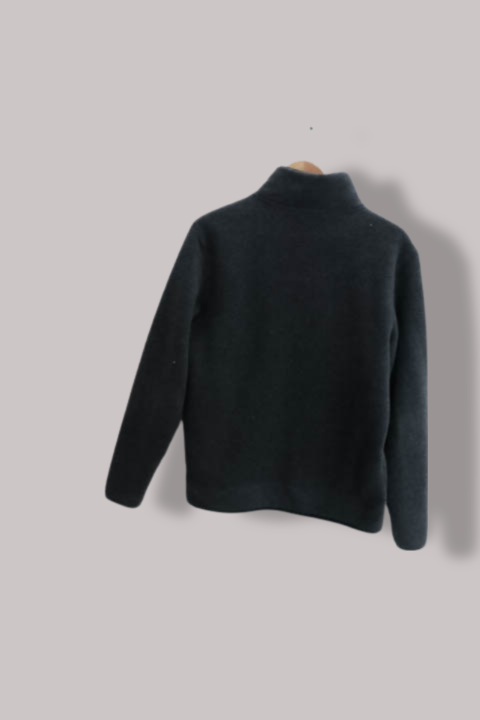 Vintage Men's Fleece 500 Full Zip Small Jacket in grey