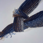 Vintage Mucros weavers multi stripe autumn basic scarf with fringe ends