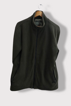 Vintage Crossfield khaki green flecce full zip medium jacket