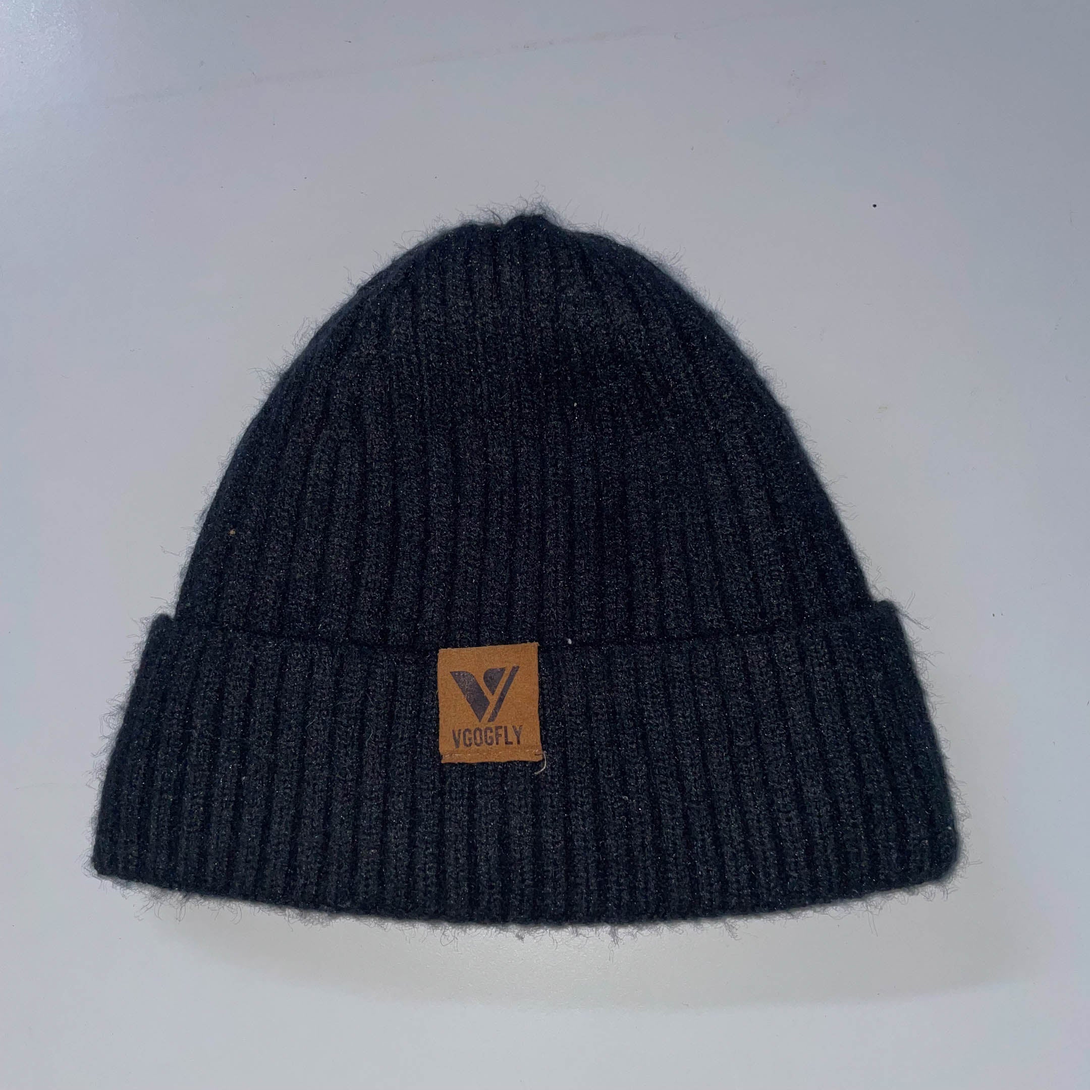 Vintage Vcogfly black winter beanie hat| Black | SKU 3689