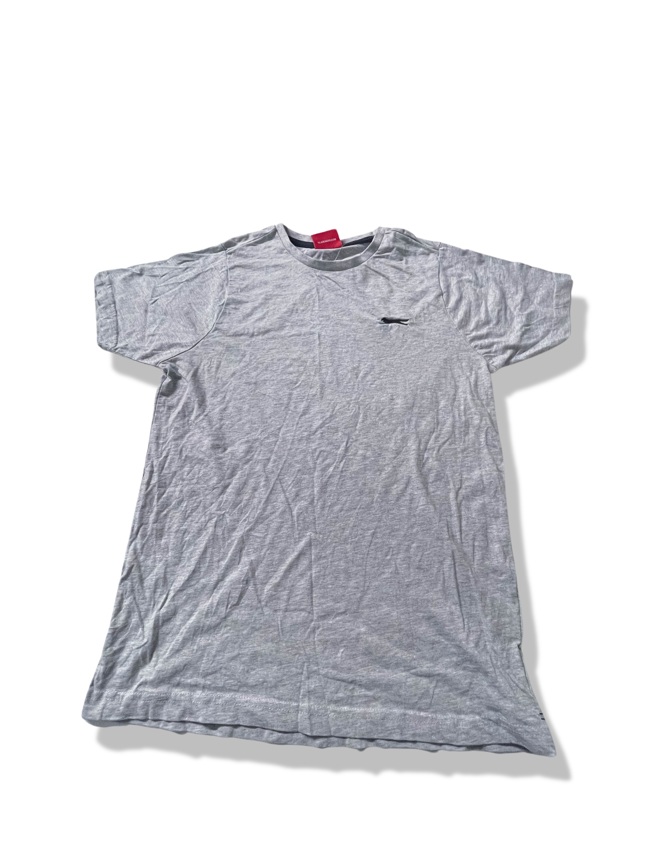 Vintage mens plain grey slazenger tshirt size XS