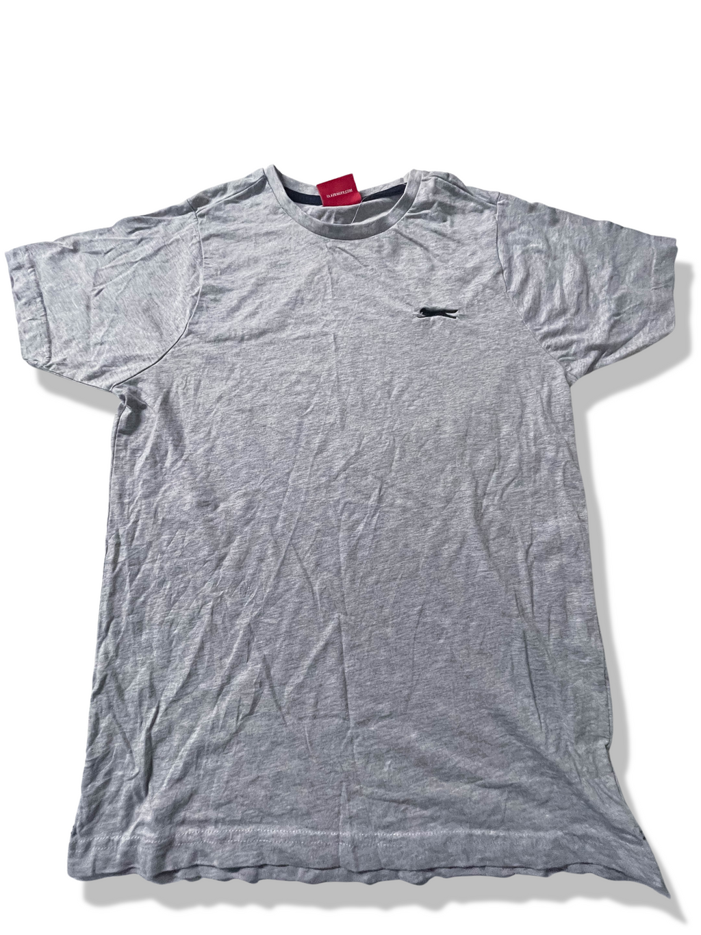 Vintage mens plain grey slazenger tshirt size XS