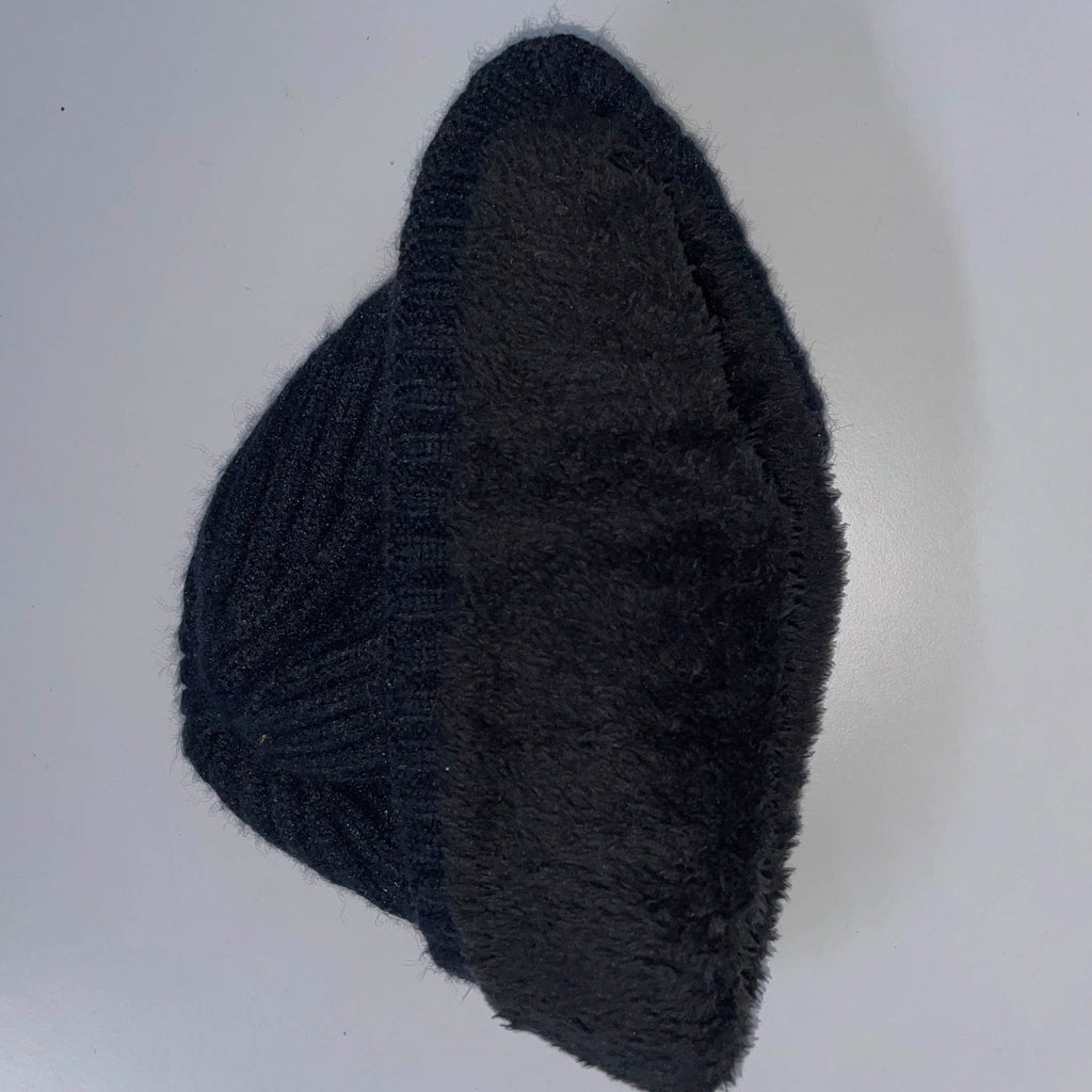 Vintage Vcogfly black winter beanie hat| Black | SKU 3689
