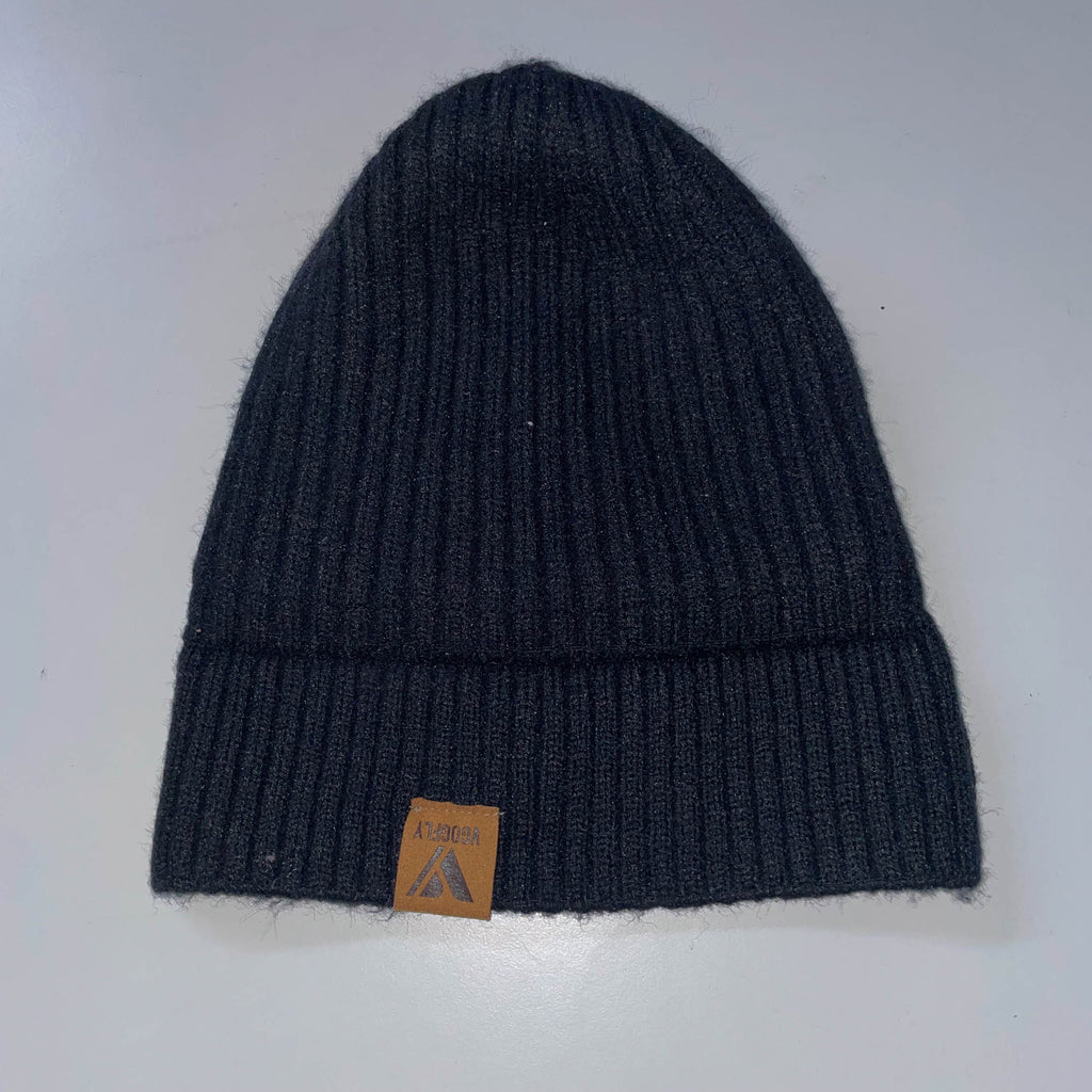 Vintage Vcogfly black winter beanie hat| Black | SKU 3689