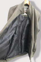 Vintage Crossfield khaki green flecce full zip medium jacket