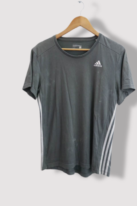 Vintage Adidas Climalite sport essential grey medium mens tees