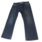 Vintage Levis 34 x 32 514 Slim Straight Medium Distressed blue Denim Jeans| 3731