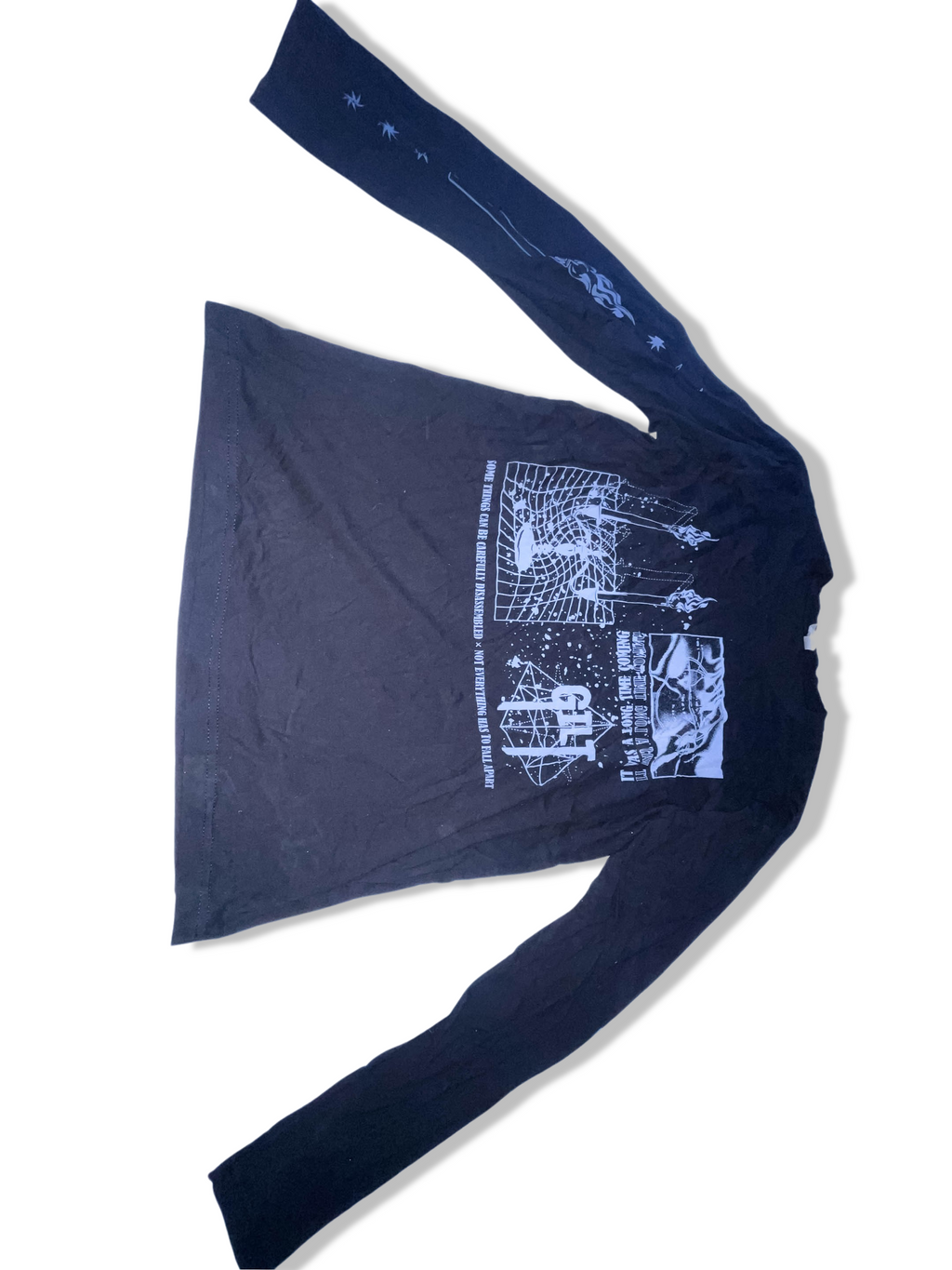 Vintage black Next level graphics long sleeve medium tees