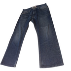 Vintage Levis 34 x 32 514 Slim Straight Medium Distressed blue Denim Jeans| 3731