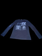 Vintage black Next level graphics long sleeve medium tees