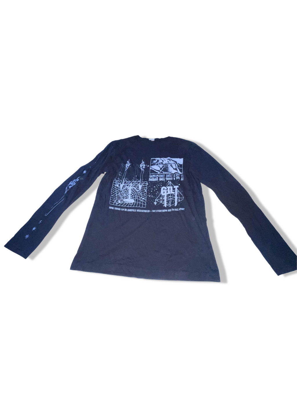 Vintage black Next level graphics long sleeve medium tees