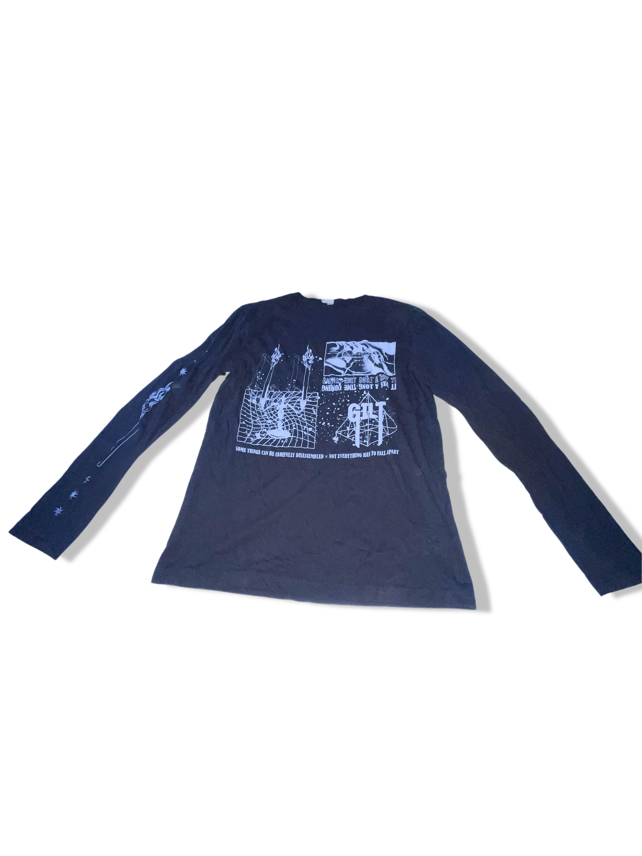 Vintage black Next level graphics long sleeve medium tees