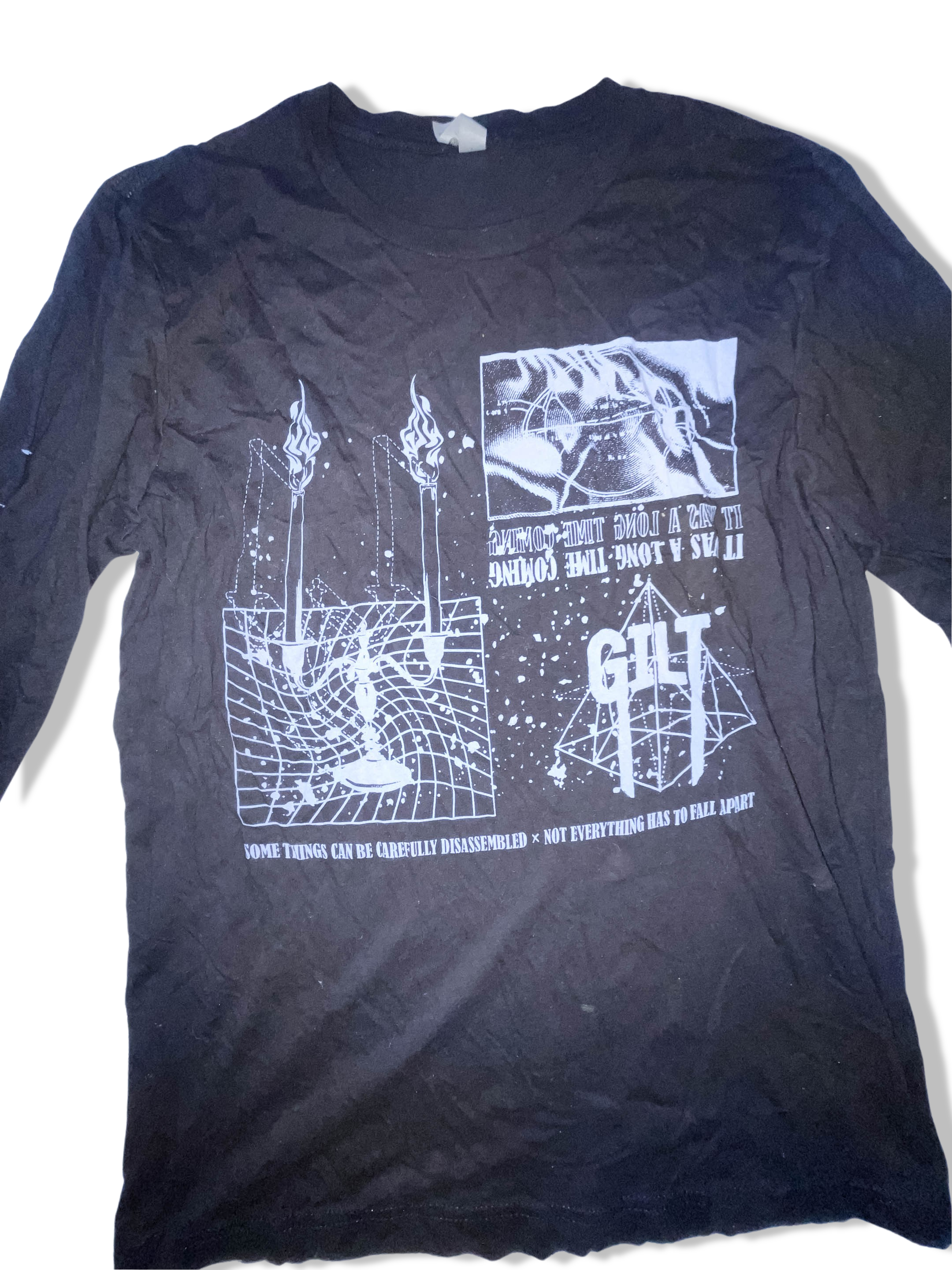 Vintage black Next level graphics long sleeve medium tees