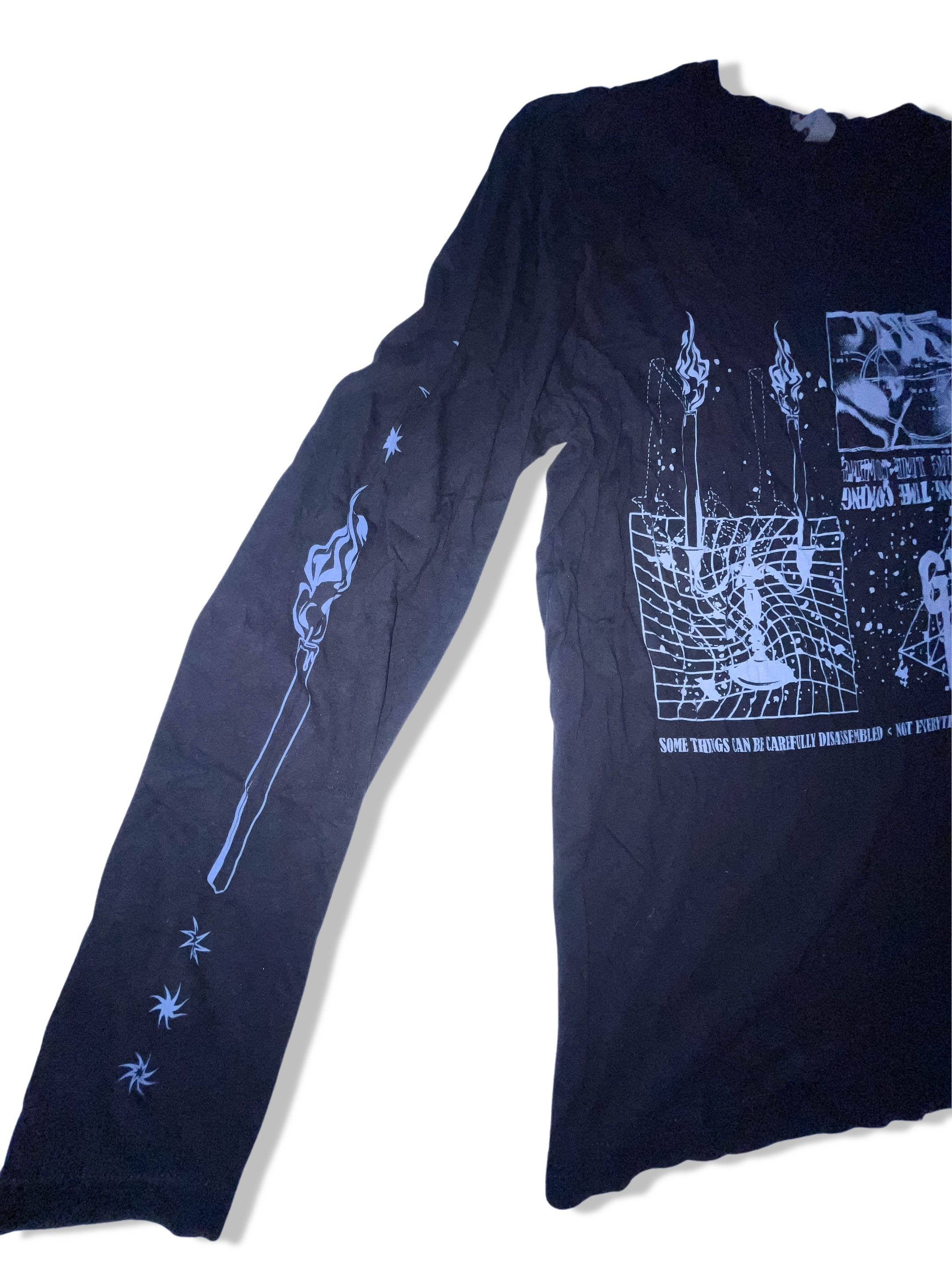 Vintage black Next level graphics long sleeve medium tees