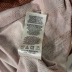 Vintage C & C California womens brown checkered long sleeve shirt in XL|SKU 3670