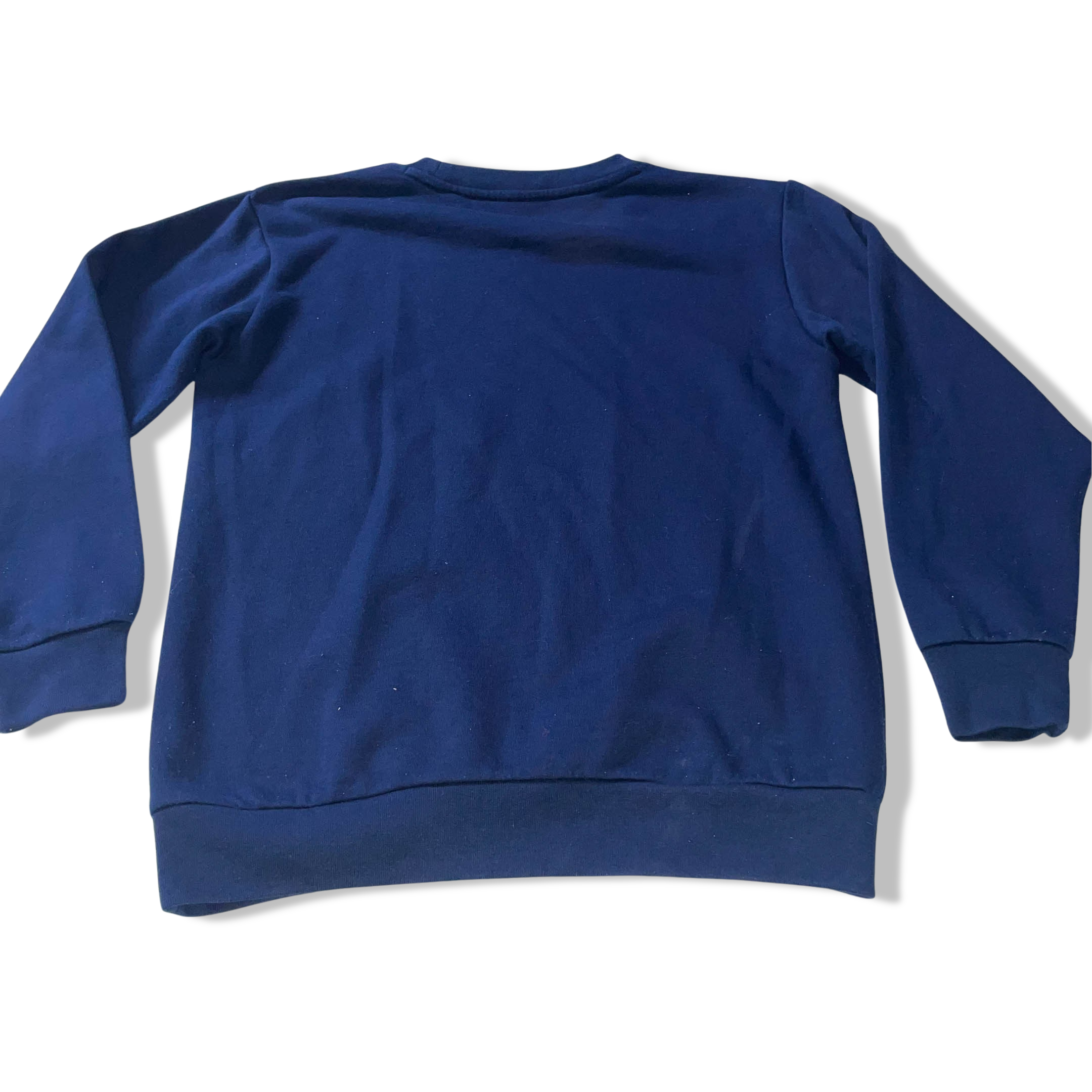 Vintage Adidas the color of football blue crew neck small sweatshirt