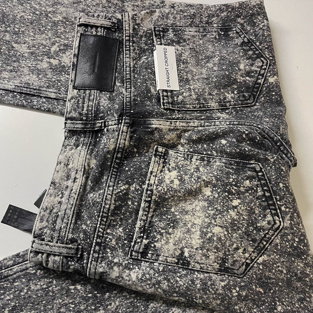 Vintage Zara Grey Acid wash jeans straight leg trouser US 30  with new tag| 3705