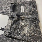 Vintage Zara Grey Acid wash jeans straight leg trouser US 30  with new tag| 3705