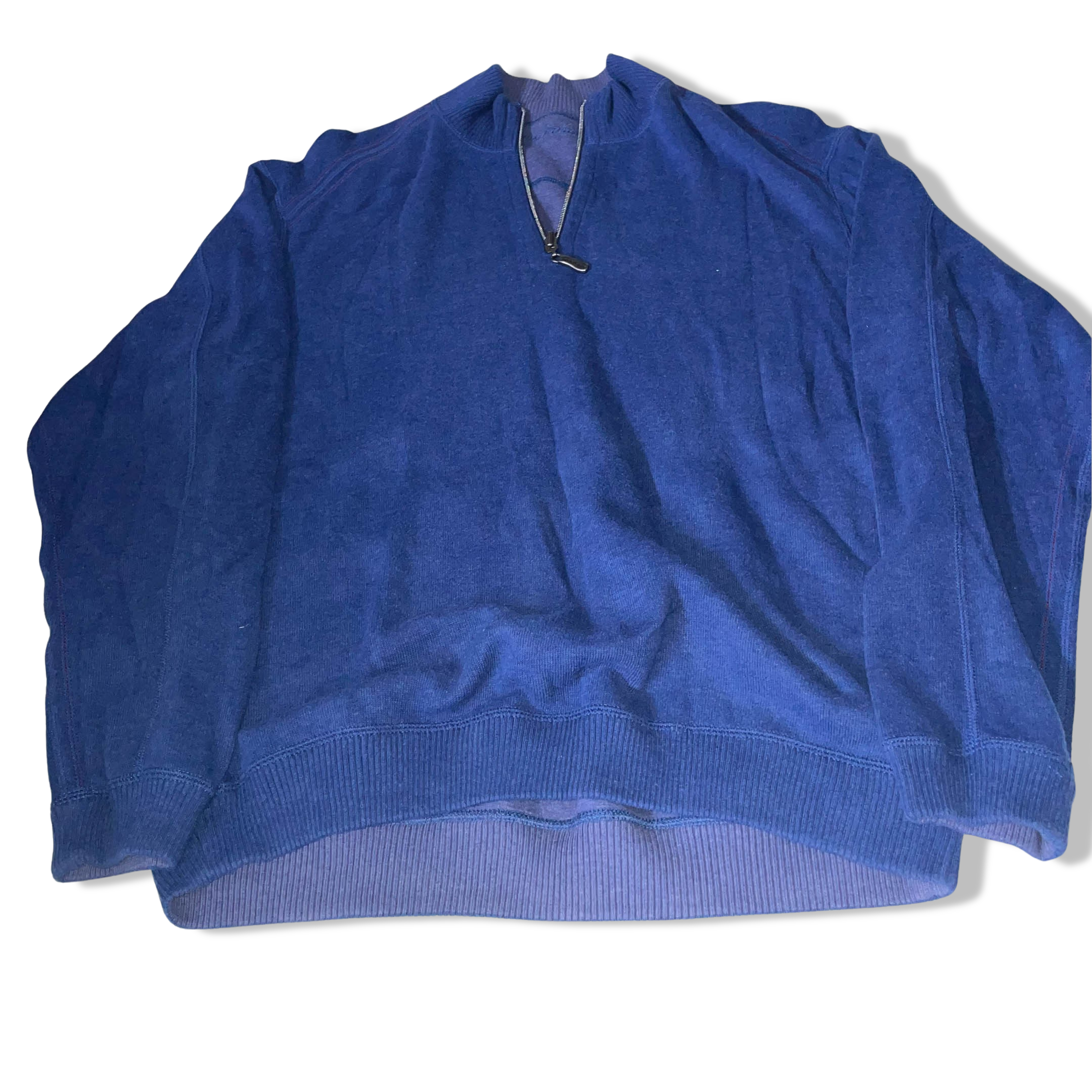 Vintage Tommy Bahamas blue 1/4 zip up mens medium sweatshirt