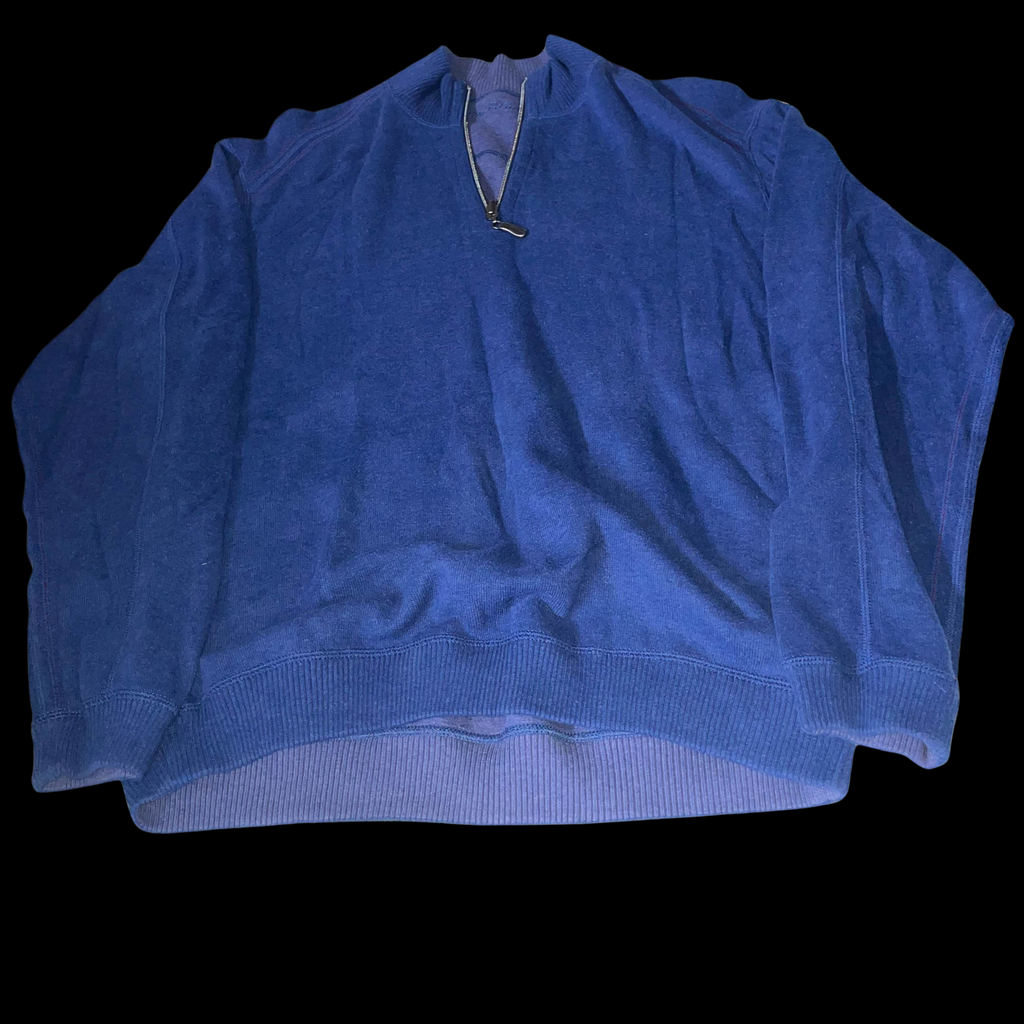 Vintage Tommy Bahamas blue 1/4 zip up mens medium sweatshirt