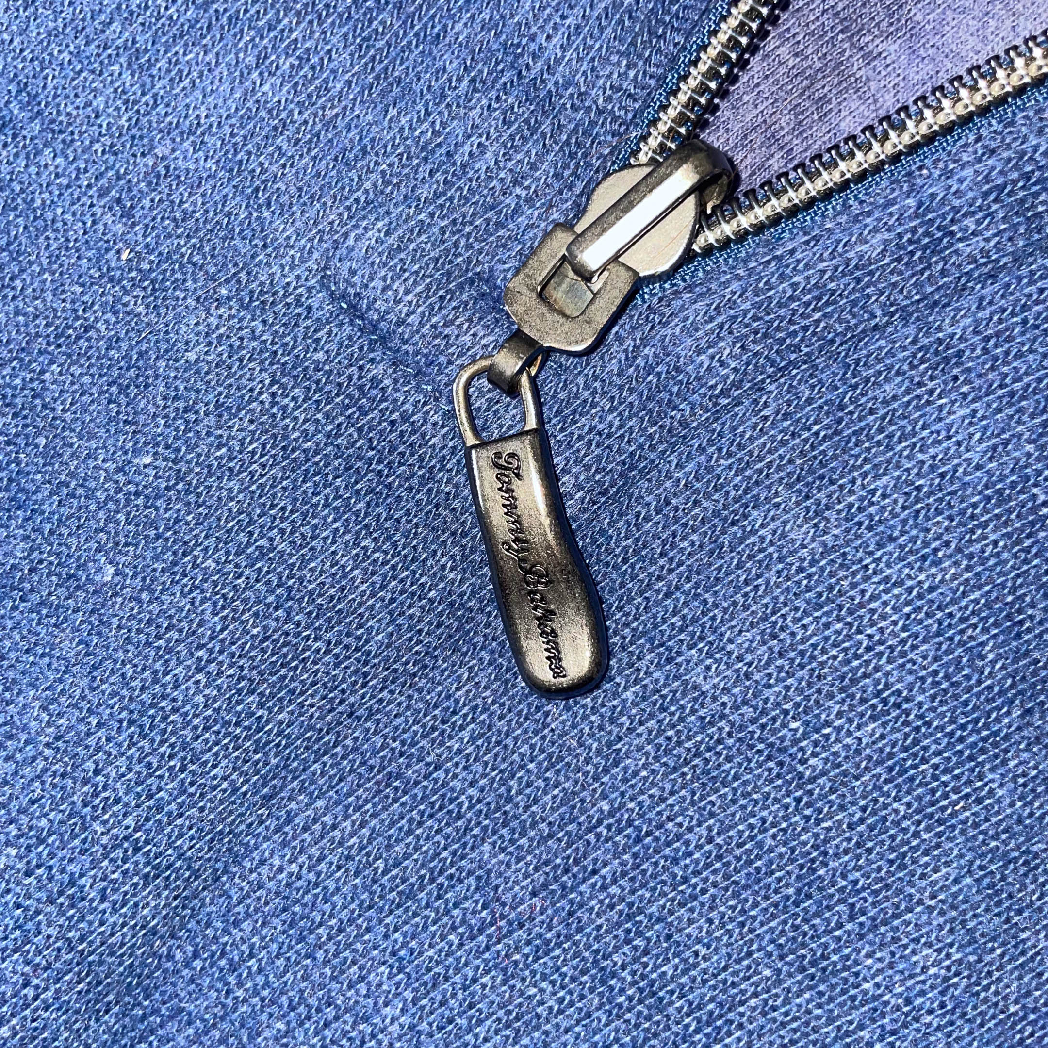 Vintage Tommy Bahamas blue 1/4 zip up mens medium sweatshirt