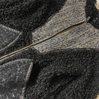 Vintage Cost Barcelona women's black faux fur full zip jacket in M| L22W14| 3732