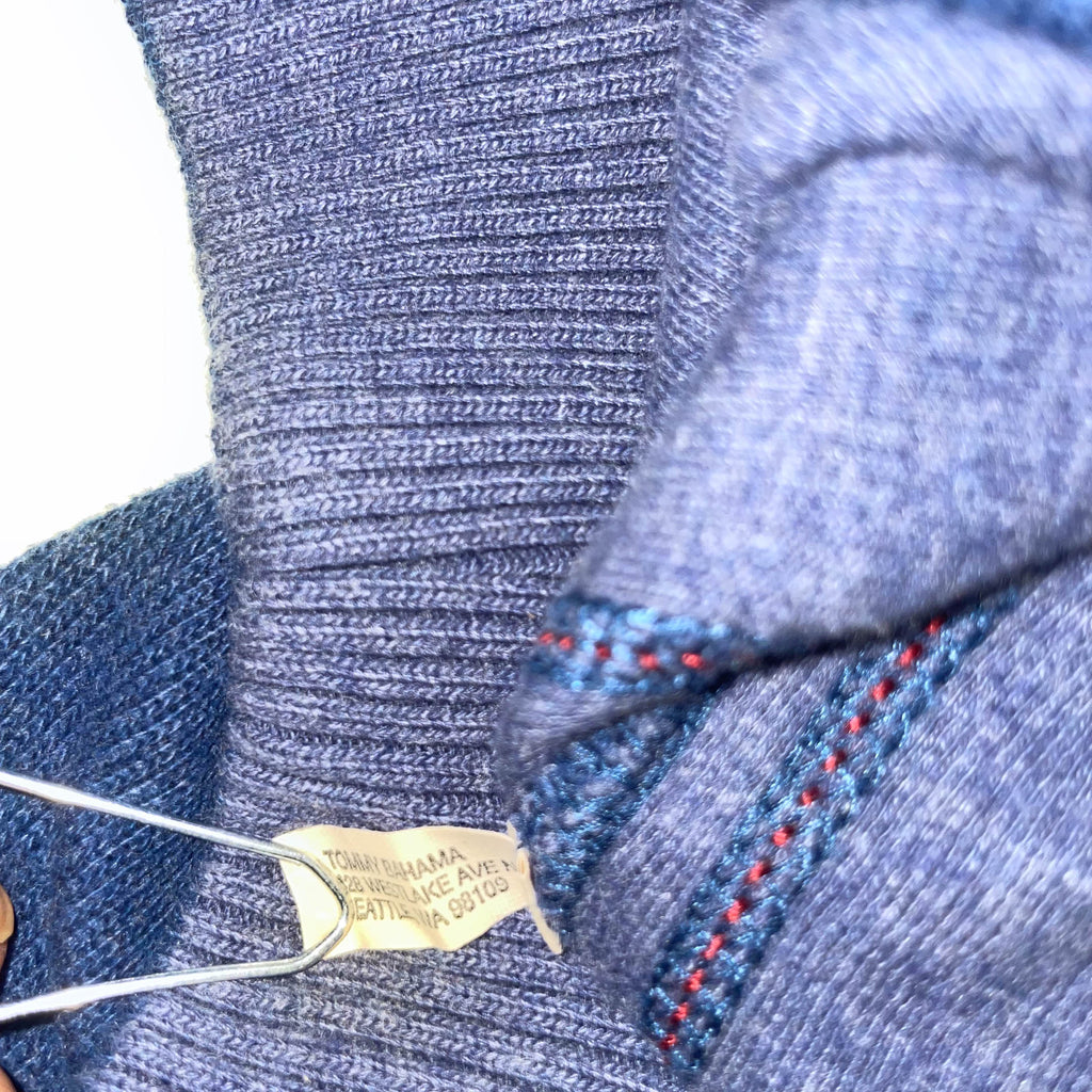 Vintage Tommy Bahamas blue 1/4 zip up mens medium sweatshirt