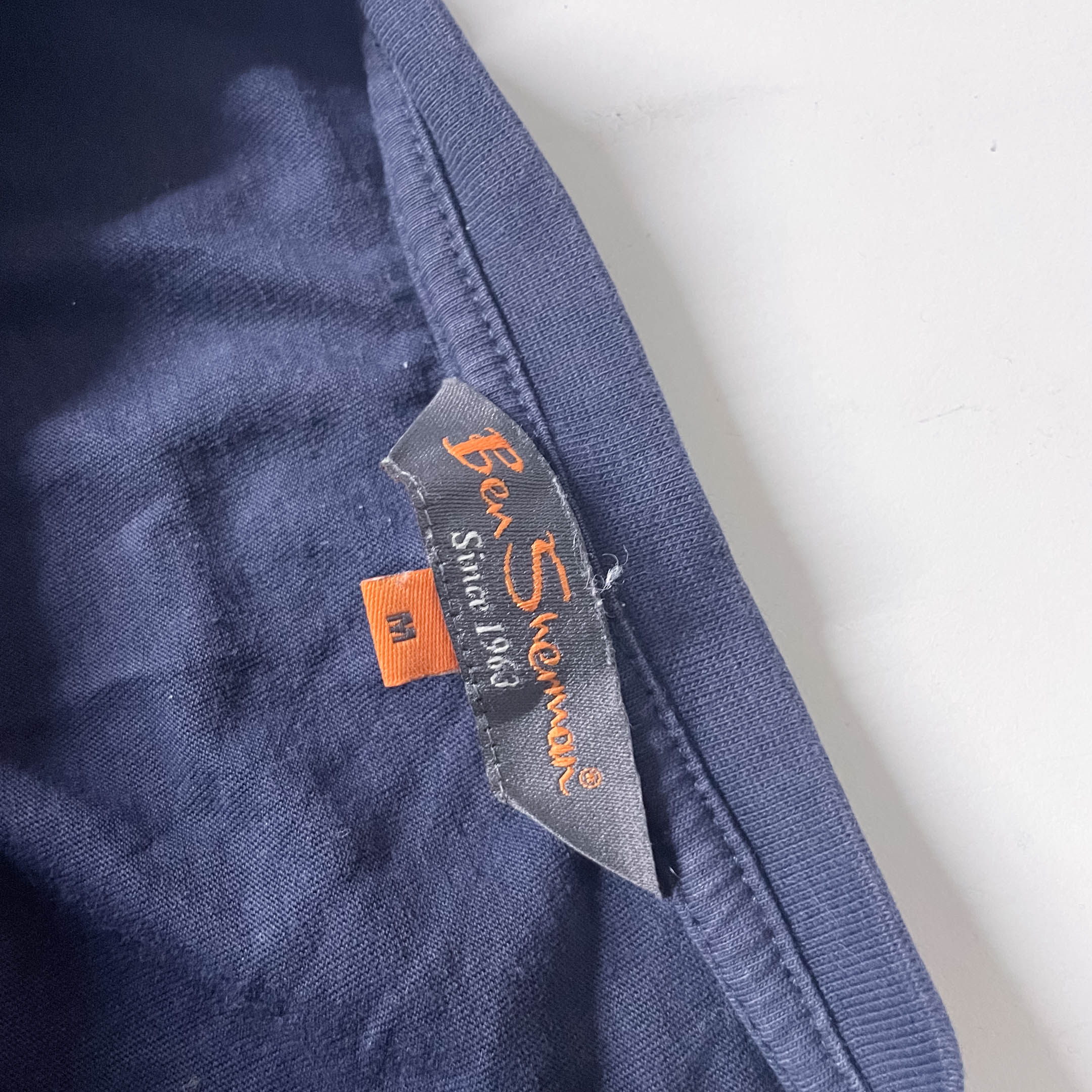 Vintage Ben Sherman navy blue mens medium tees