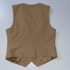 Men's Zara made in Turkey cream blazers waist coat in S| L 21 W 15| SKU 3692