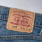 Vintage Levi's cutoff blue denim short 517 28 X 8| SKU 3733| M