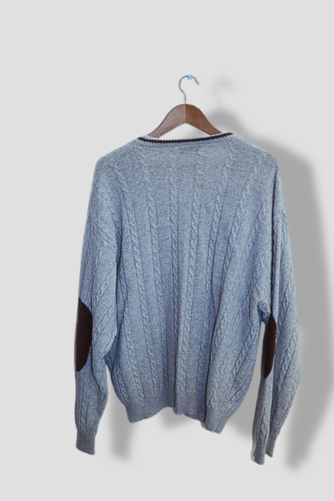 Vintage United colour of benetton cream vneck medium knited sweatshirt