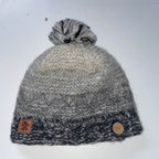 Vintage grey pachamama wool beanie cap