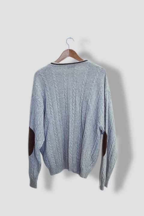 Vintage United colour of benetton cream vneck medium knited sweatshirt