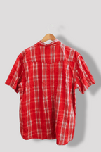 Vintage mens wrangler red checkered short sleeve shirt XXL