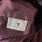 Vintage Yorn for men Nylon wine button up V-neck large bomber jacket