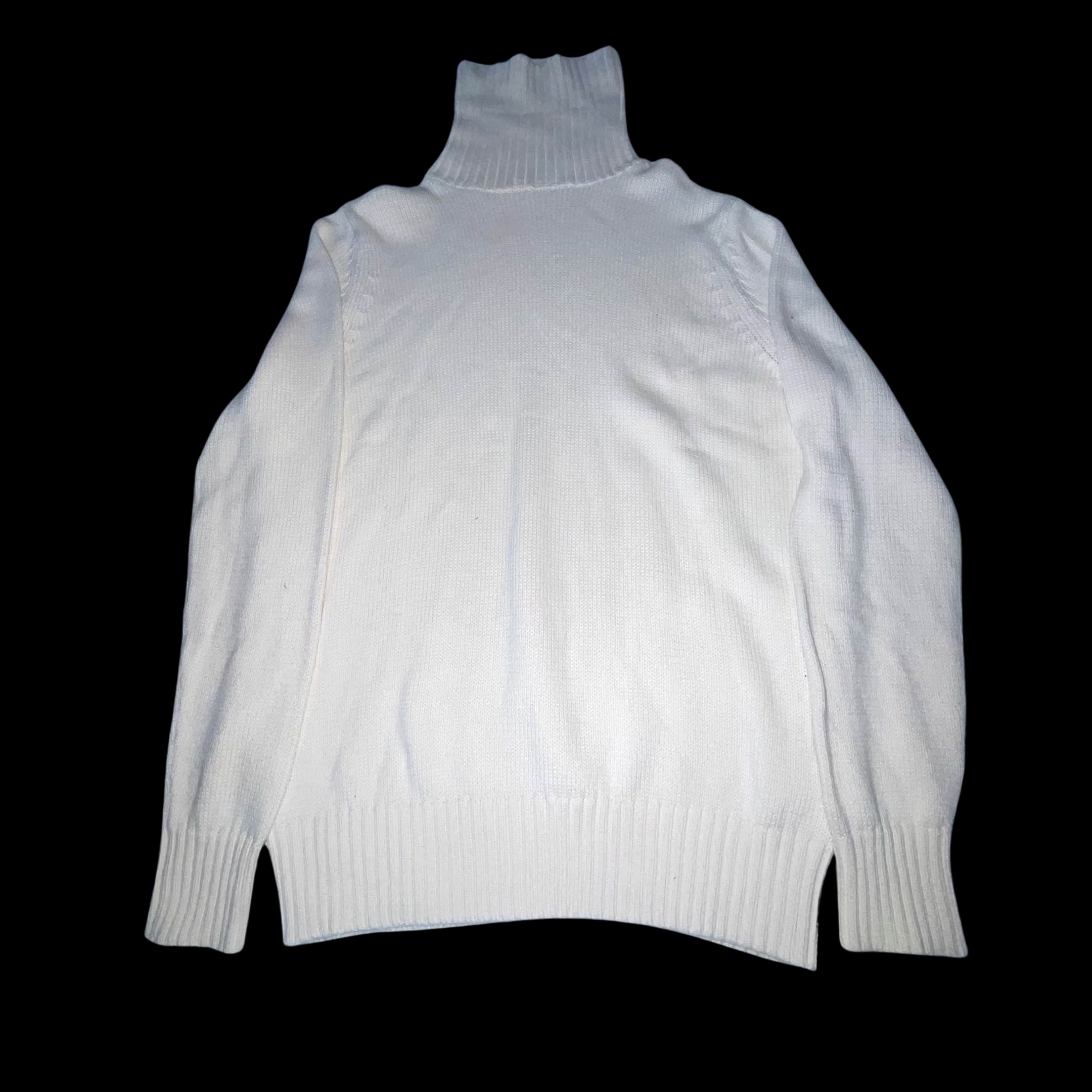 Vintage Mark & Spencers women cream turle neck sweatshirt uk 16