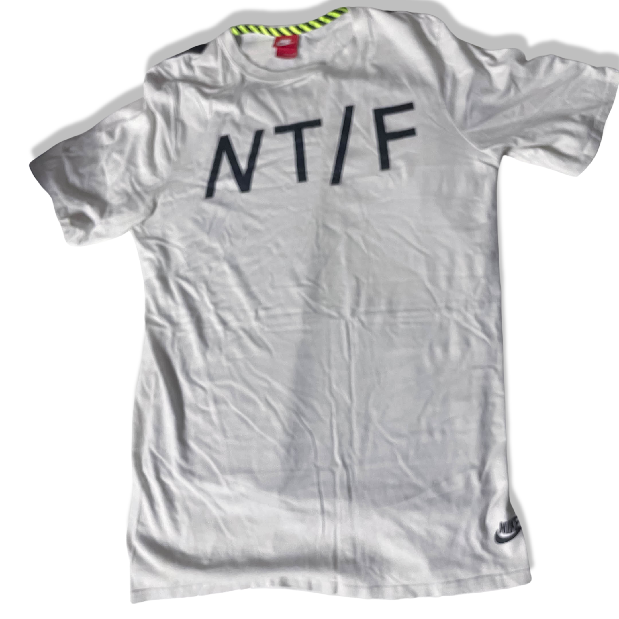 Vintage White Nike NTF streetwear vintage t-shirts size M