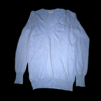 Vintage Stile benetton medium womens blue V-neck sweatshirt