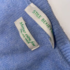 Vintage Stile benetton medium womens blue V-neck sweatshirt
