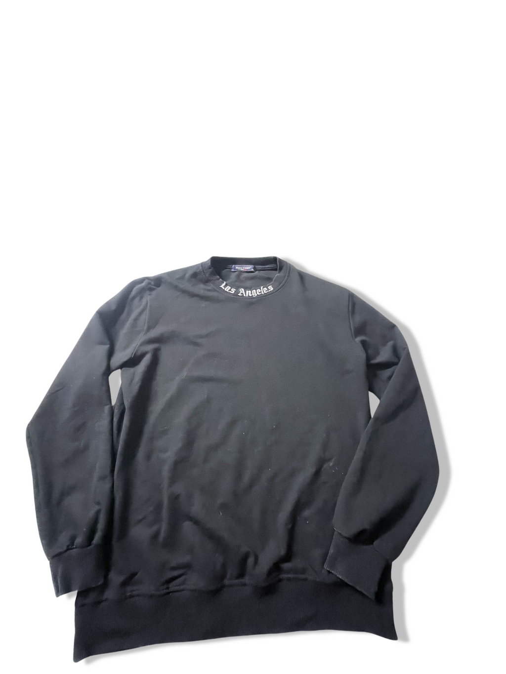 Vintage Henry Cooper Los Angeles print crew neck black XL sweatshirt